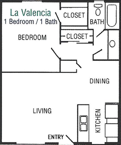 La Valencia - One Bedroom / One Bath*